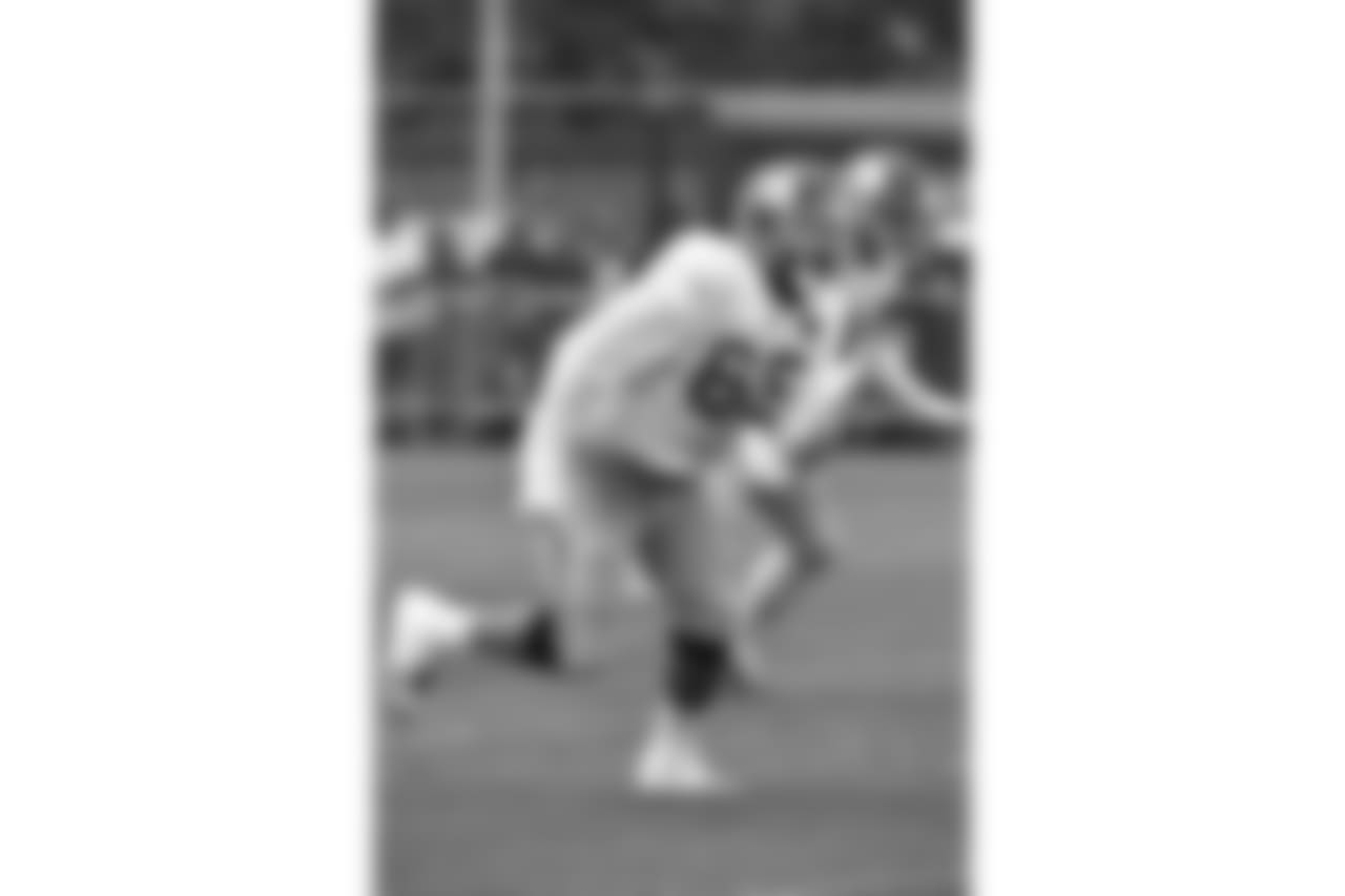 during an NFL football training camp practice at the Quest Diagnostics training center on Saturday July 28, 2018 in East Rutherford, N.J. (Evan Pinkus via AP)