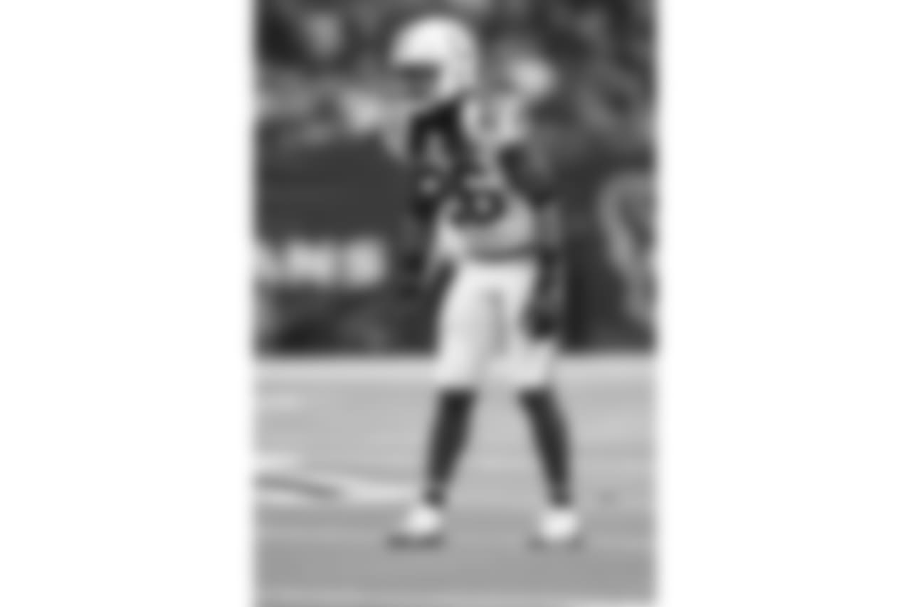 Indianapolis Colts defensive back Clayton Geathers (26) lines up for a play during a regular season Week 14 NFL football game between the Indianapolis Colts and the Houston Texans in Houston on Sunday, Dec. 9, 2018. The Colts beat the Texans 24-21. (Matt Patterson via AP)