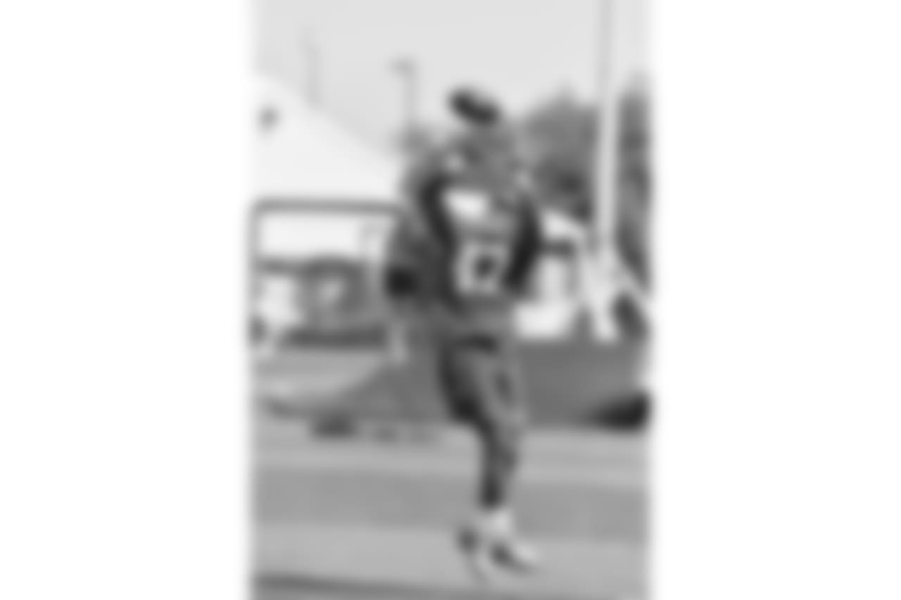New York Giants tight end Garrett Dickerson (47) during mandatory mini camp at the Quest Diagnostics training center on Tuesday June 12, 2018 in East Rutherford, N.J. (Evan Pinkus via AP)