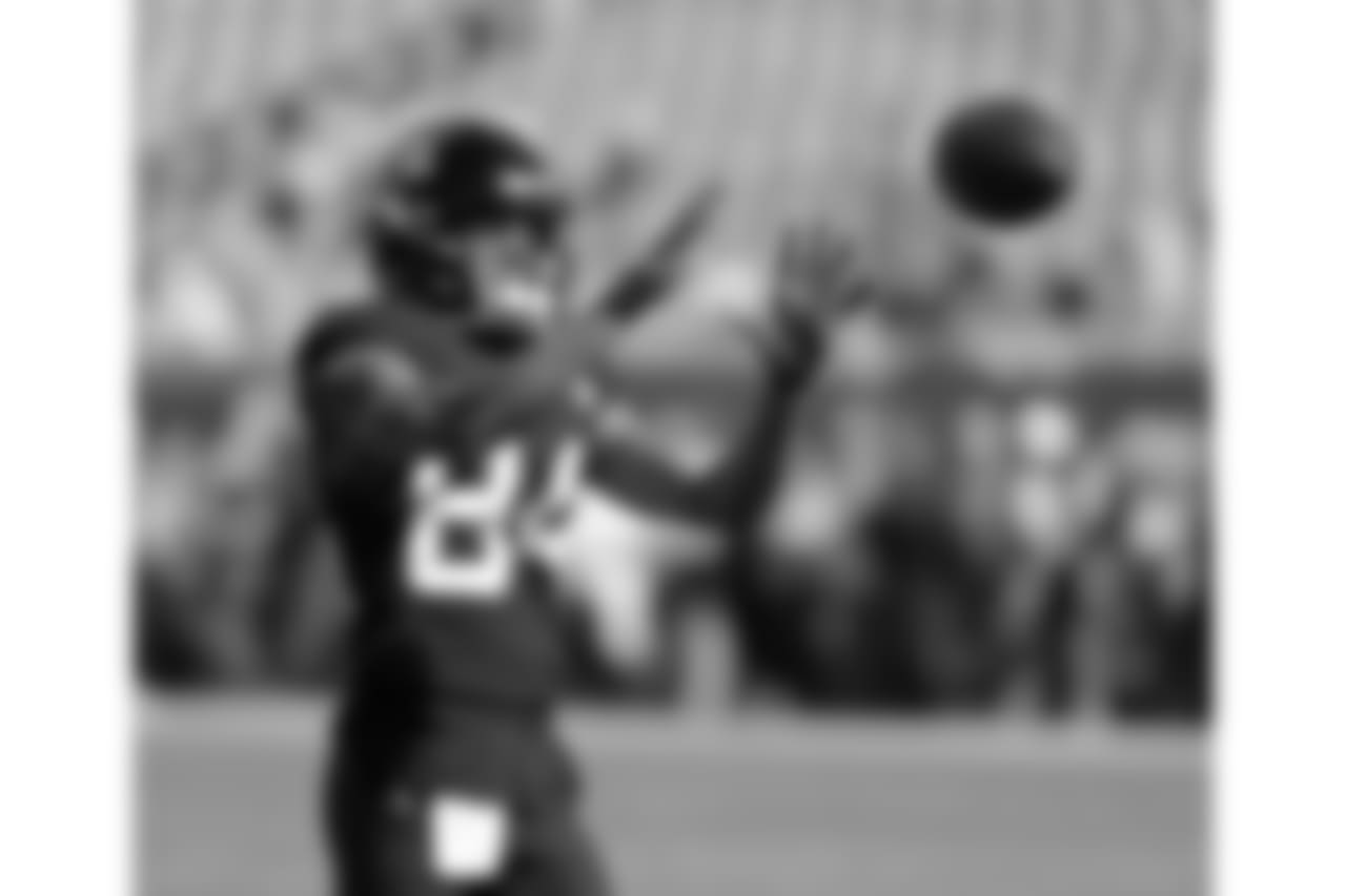 Jacksonville Jaguars wide receiver Keelan Cole warm up before the first half of an NFL football game against the Washington Redskins, Sunday, Dec. 16, 2018, in Jacksonville, Fla. (AP Photo/John Raoux)