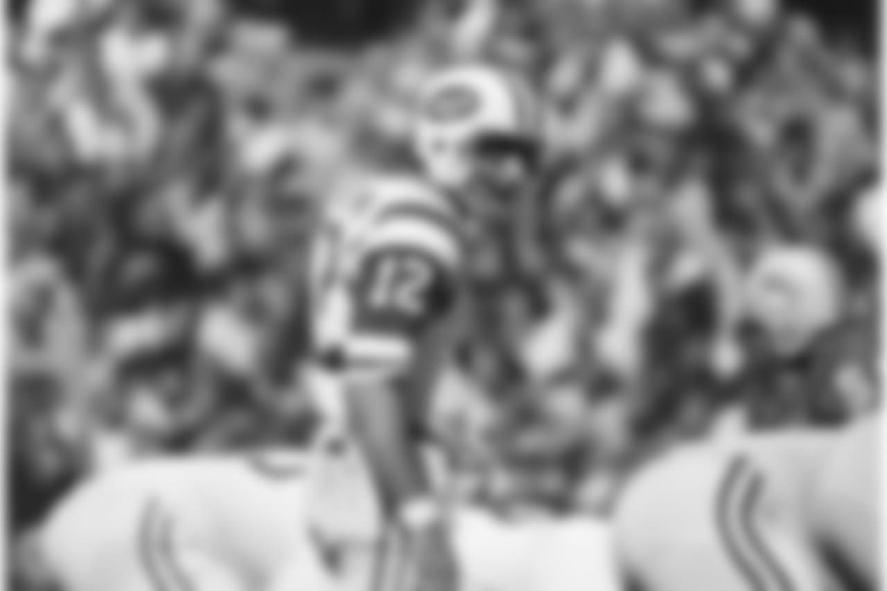 Quarterback Joe Namath, of the New York Jets is shown during Super Bowl III on Jan. 12, 1969. (AP Photo)
