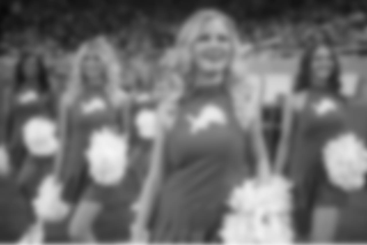 Detroit Lions Cheerleaders during a NFL football game between the Detroit Lions and the Chicago Bears on Thursday, Nov. 22, 2018 in Detroit. (Detroit Lions via AP).