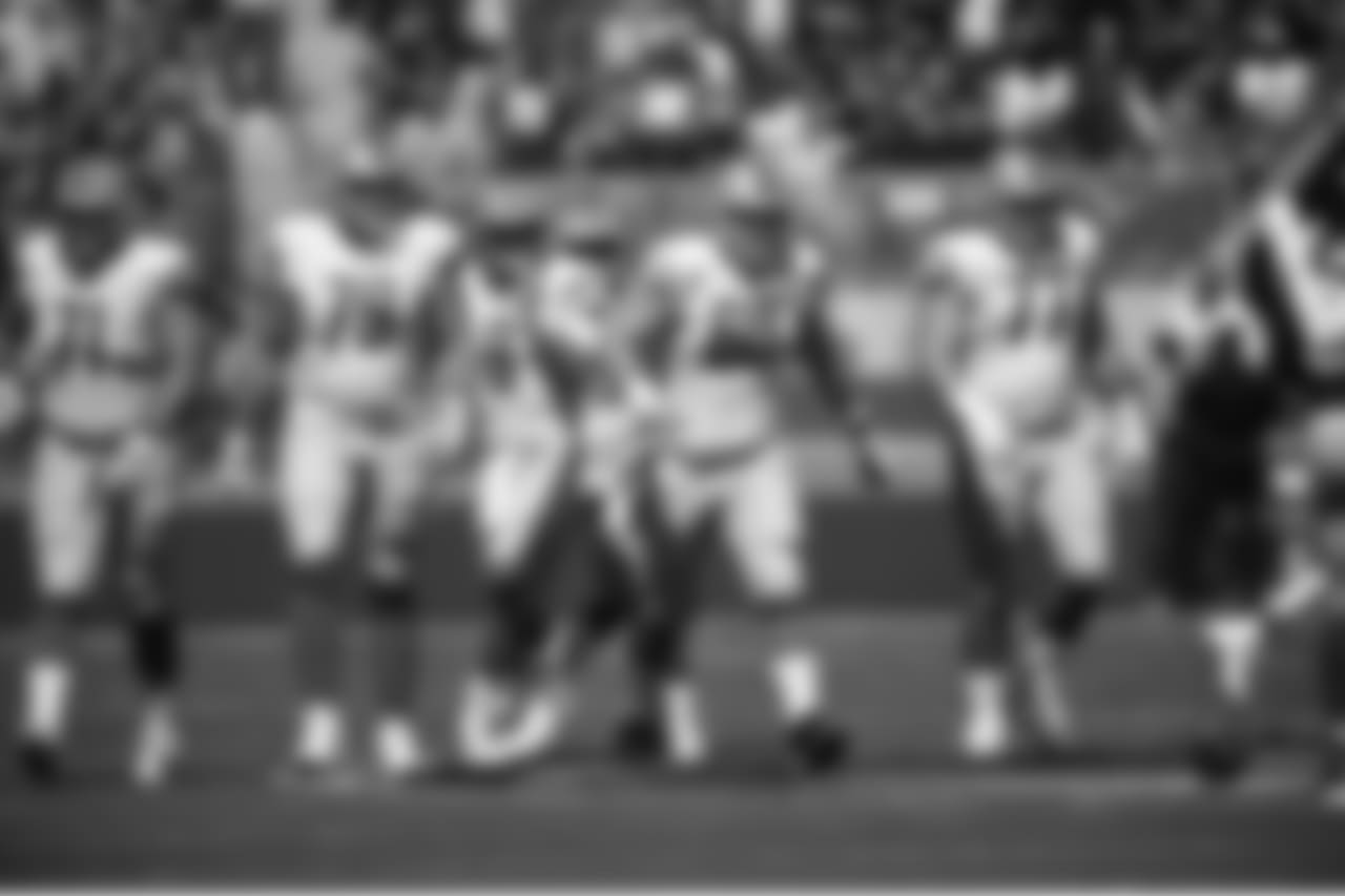 Detroit Lions offense breaks the huddle during a NFL football game against the San Francisco 49ers on Sunday, Sept. 16, 2018 in Santa Clara, Calif. (Detroit Lions via AP).