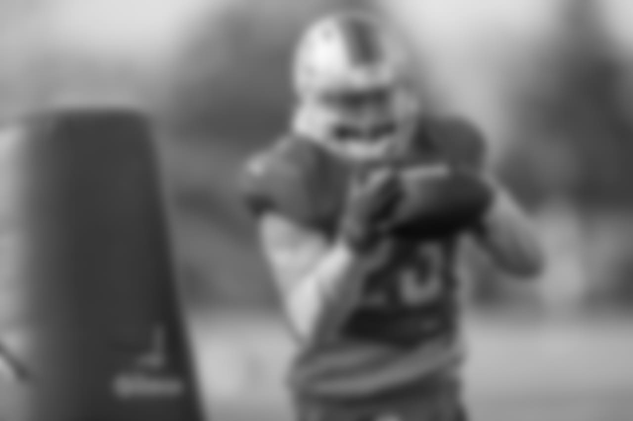 Detroit Lions cornerback Darius Slay (23) during practice at the Detroit Lions training facility on Thursday, Dec. 13, 2018 in Allen Park, Mich. (Detroit Lions via AP)