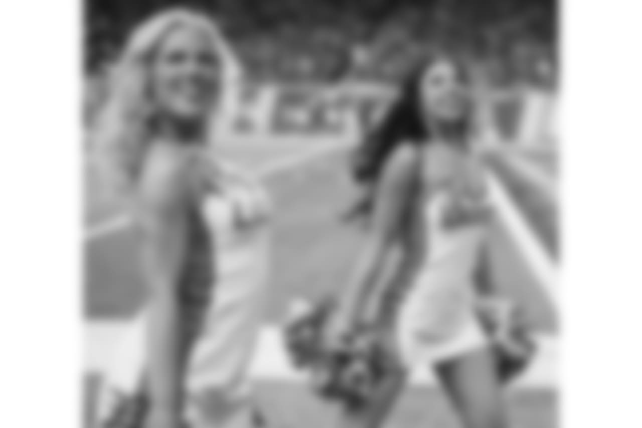 Detroit Lions cheerleaders during a NFL football game against the Carolina Panthers on Sunday, Nov. 18, 2018 in Detroit. (Detroit Lions via AP).