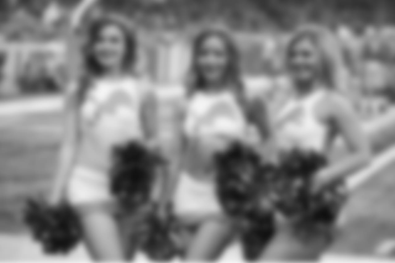 Detroit Lions Cheerleaders during a NFL football game between the Detroit Lions and the Los Angeles Rams on Sunday, Dec. 2, 2018 in Detroit. (Detroit Lions via AP).