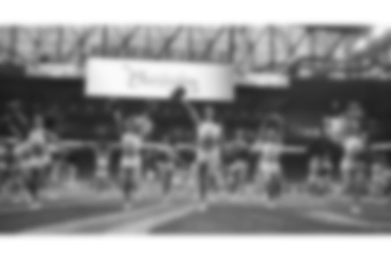 Detroit Lions Cheerleaders during a NFL football game between the Detroit Lions and the Los Angeles Rams on Sunday, Dec. 2, 2018 in Detroit. (Detroit Lions via AP).