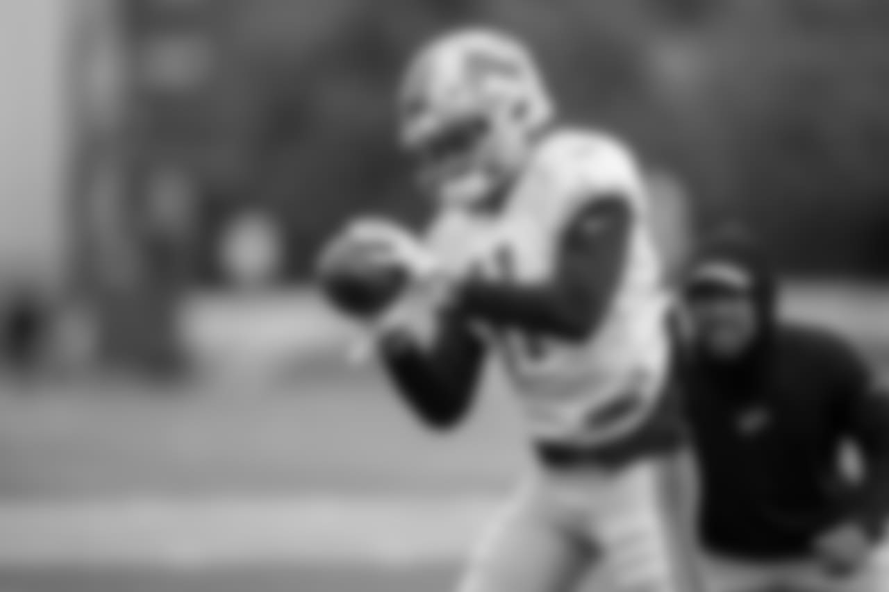 Detroit Lions wide receiver Marvin Jones Jr. (11) during practice at the Detroit Lions training facility on Wednesday, Oct. 17, 2018 in Allen Park, Mich. (Detroit Lions via AP)