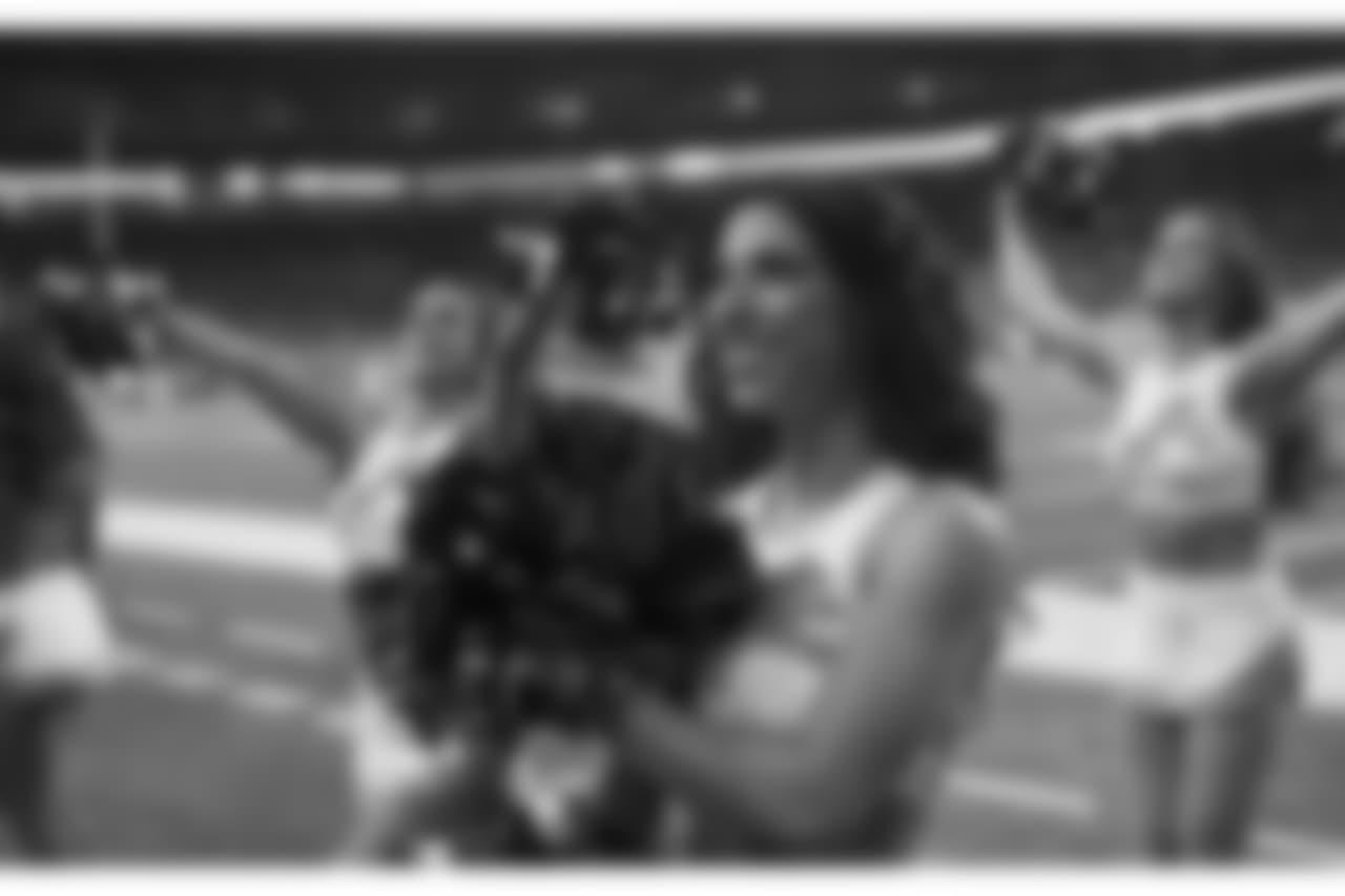 Detroit Lions Cheerleaders during a NFL football game between the Detroit Lions and the Los Angeles Rams on Sunday, Dec. 2, 2018 in Detroit. (Detroit Lions via AP).