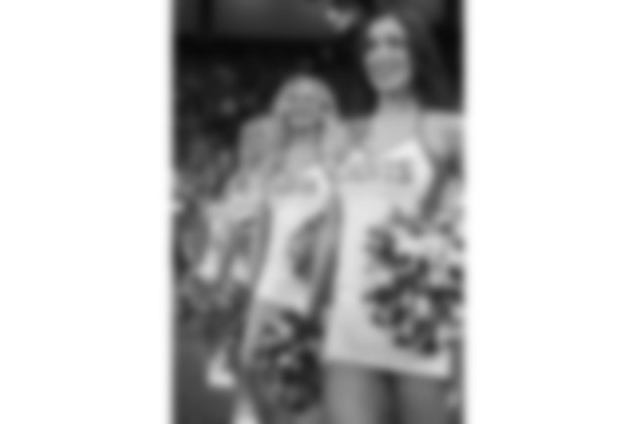 Detroit Lions cheerleaders during a NFL football game against the Carolina Panthers on Sunday, Nov. 18, 2018 in Detroit. (Detroit Lions via AP).