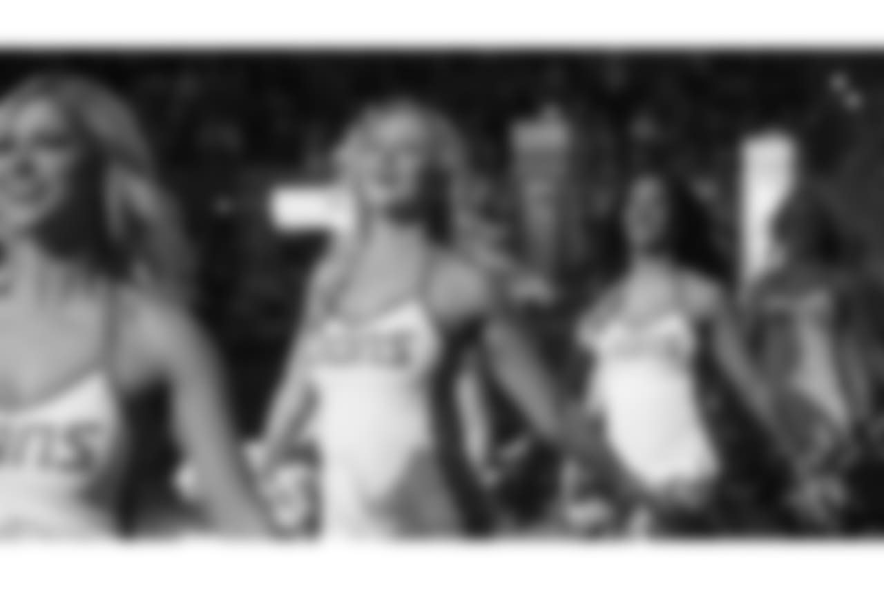 Detroit Lions cheerleaders during a NFL football game against the Carolina Panthers on Sunday, Nov. 18, 2018 in Detroit. (Detroit Lions via AP).