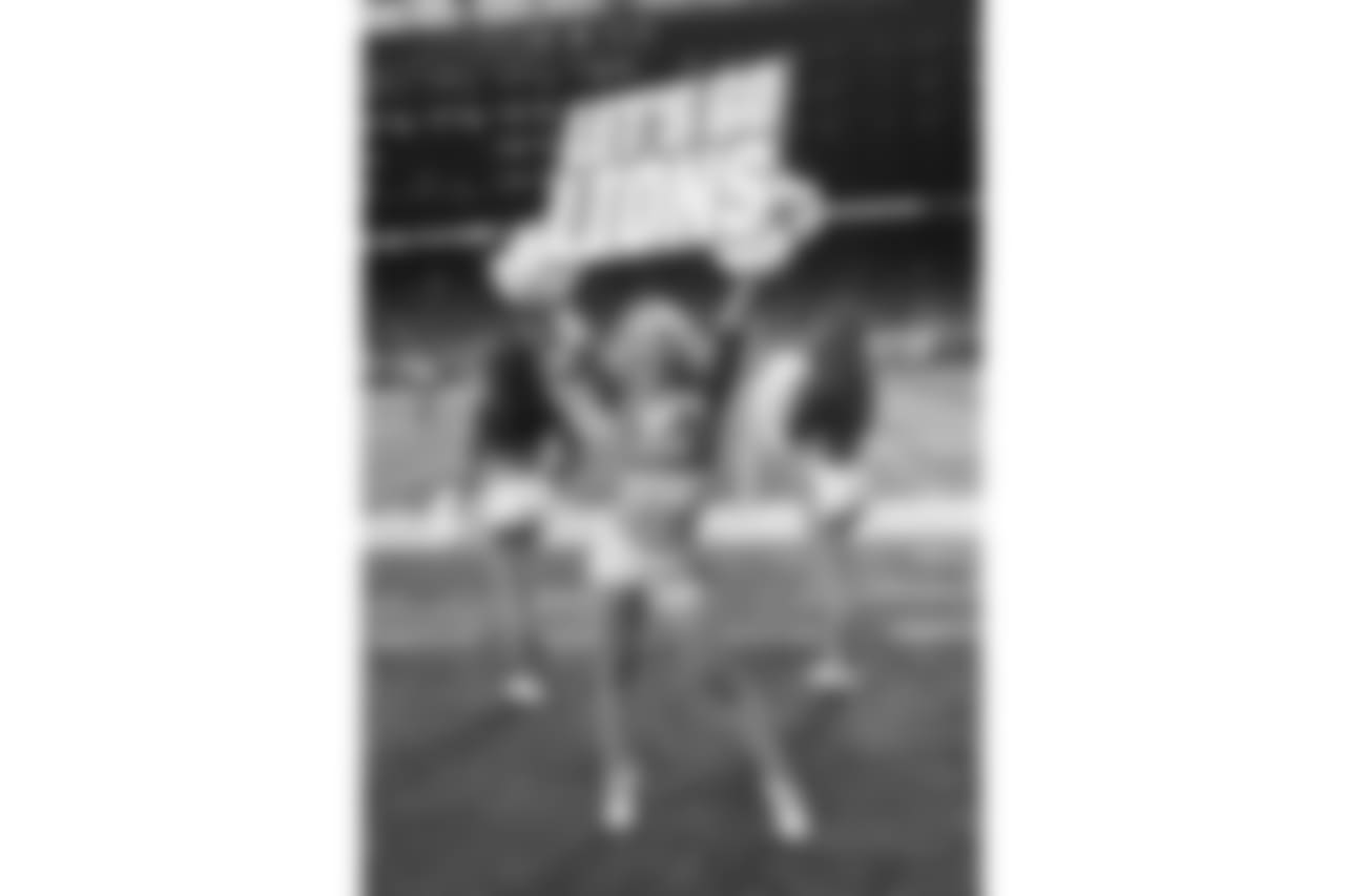 Detroit Lions Cheerleaders during a NFL football game between the Detroit Lions and the Chicago Bears on Thursday, Nov. 22, 2018 in Detroit. (Detroit Lions via AP).