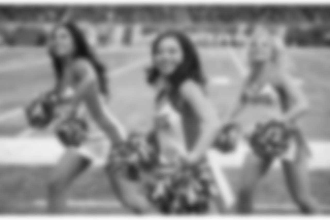 Detroit Lions cheerleaders during a NFL football game against the Carolina Panthers on Sunday, Nov. 18, 2018 in Detroit. (Detroit Lions via AP).