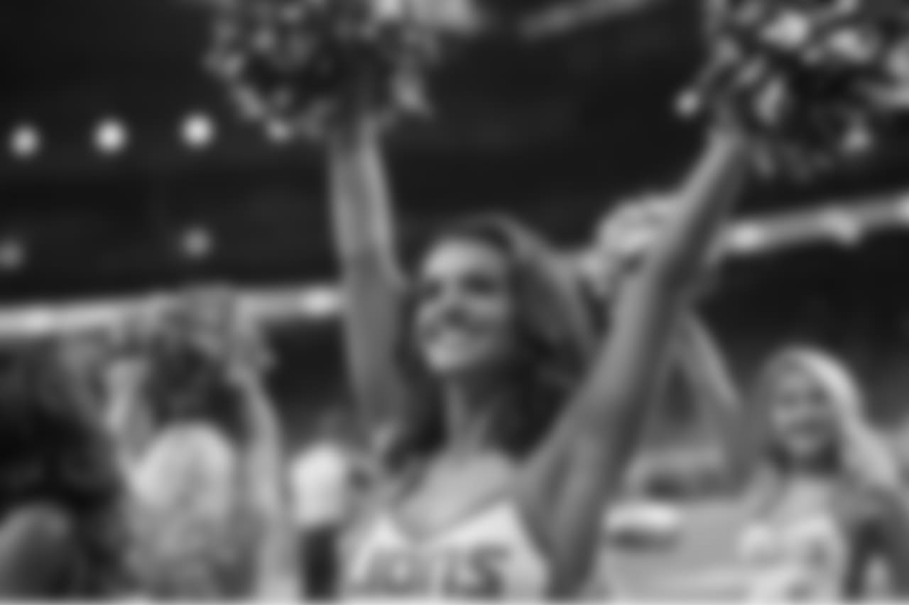 Detroit Lions cheerleaders during a NFL football game against the Carolina Panthers on Sunday, Nov. 18, 2018 in Detroit. (Detroit Lions via AP).