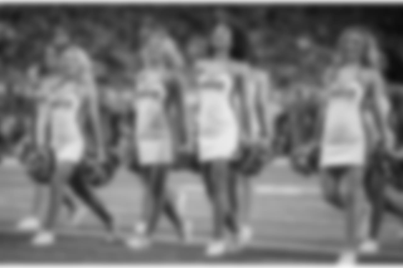 Detroit Lions cheerleaders during a NFL football game against the Carolina Panthers on Sunday, Nov. 18, 2018 in Detroit. (Detroit Lions via AP).