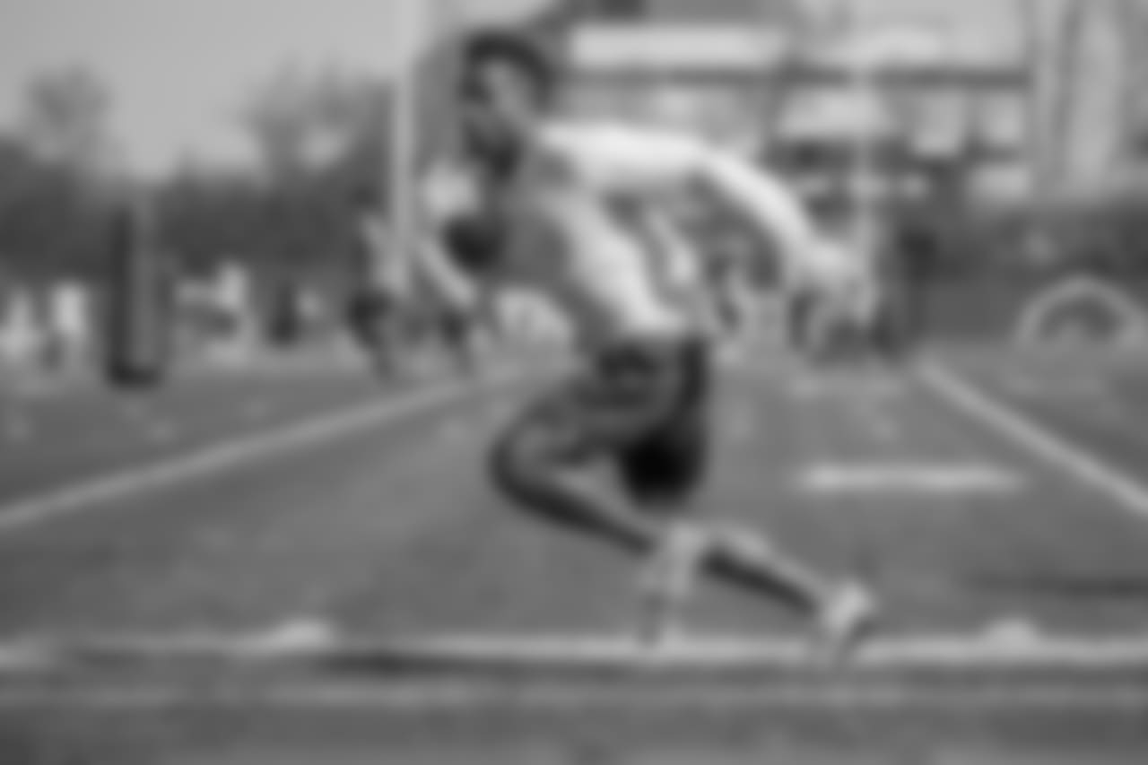 Detroit Lions running back Ameer Abdullah (21) during voluntary offseason workouts at the Detroit Lions training facility on Tuesday, May 8, 2018 in Allen Park, Mich. (Detroit Lions via AP)