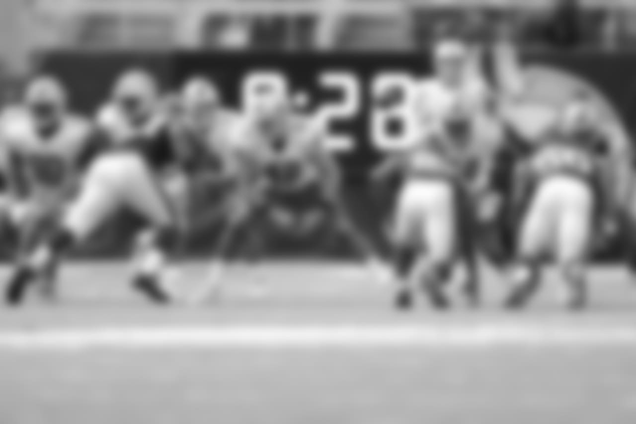 Detroit Lions long snapper Don Muhlbach (48) on special teams during a NFL football game against the Minnesota Vikings on Sunday Oct. 1, 2017 in Minneapolis. (Detroit Lions via AP).