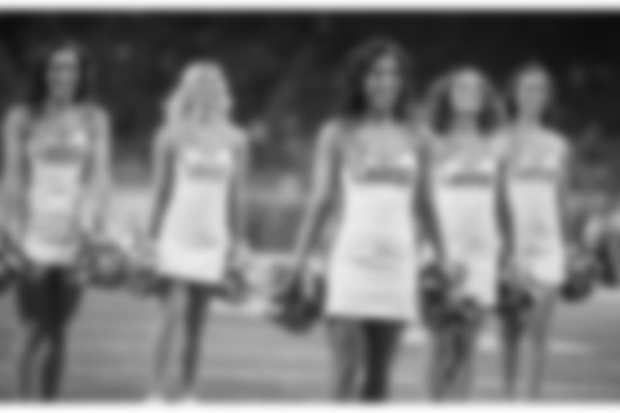 Detroit Lions cheerleaders during a NFL football game against the Carolina Panthers on Sunday, Nov. 18, 2018 in Detroit. (Detroit Lions via AP).