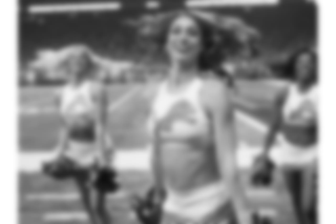 Detroit Lions Cheerleaders during a NFL football game between the Detroit Lions and the Los Angeles Rams on Sunday, Dec. 2, 2018 in Detroit. (Detroit Lions via AP).