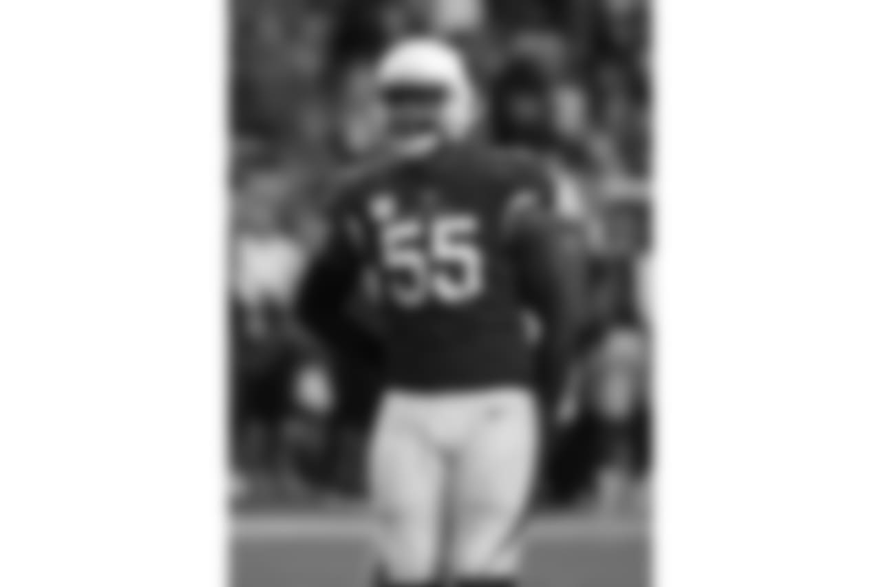 **DE Chandler Jones**
Backed up by Zach Moore
