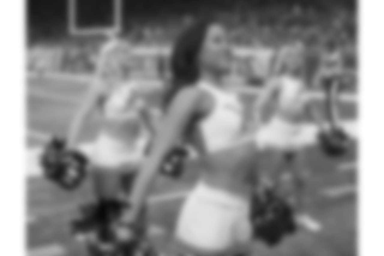 Detroit Lions Cheerleaders during a NFL football game between the Detroit Lions and the Los Angeles Rams on Sunday, Dec. 2, 2018 in Detroit. (Detroit Lions via AP).