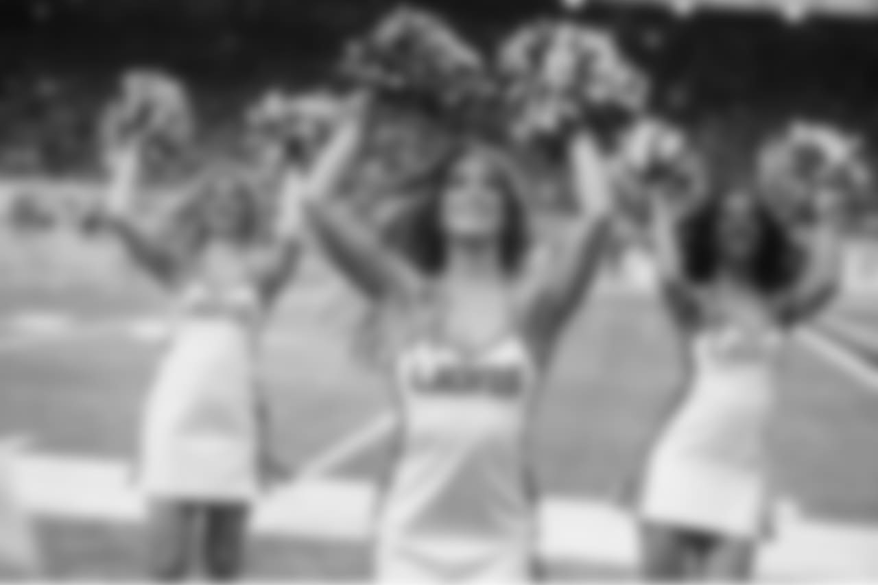 Detroit Lions cheerleaders during a NFL football game against the Carolina Panthers on Sunday, Nov. 18, 2018 in Detroit. (Detroit Lions via AP).