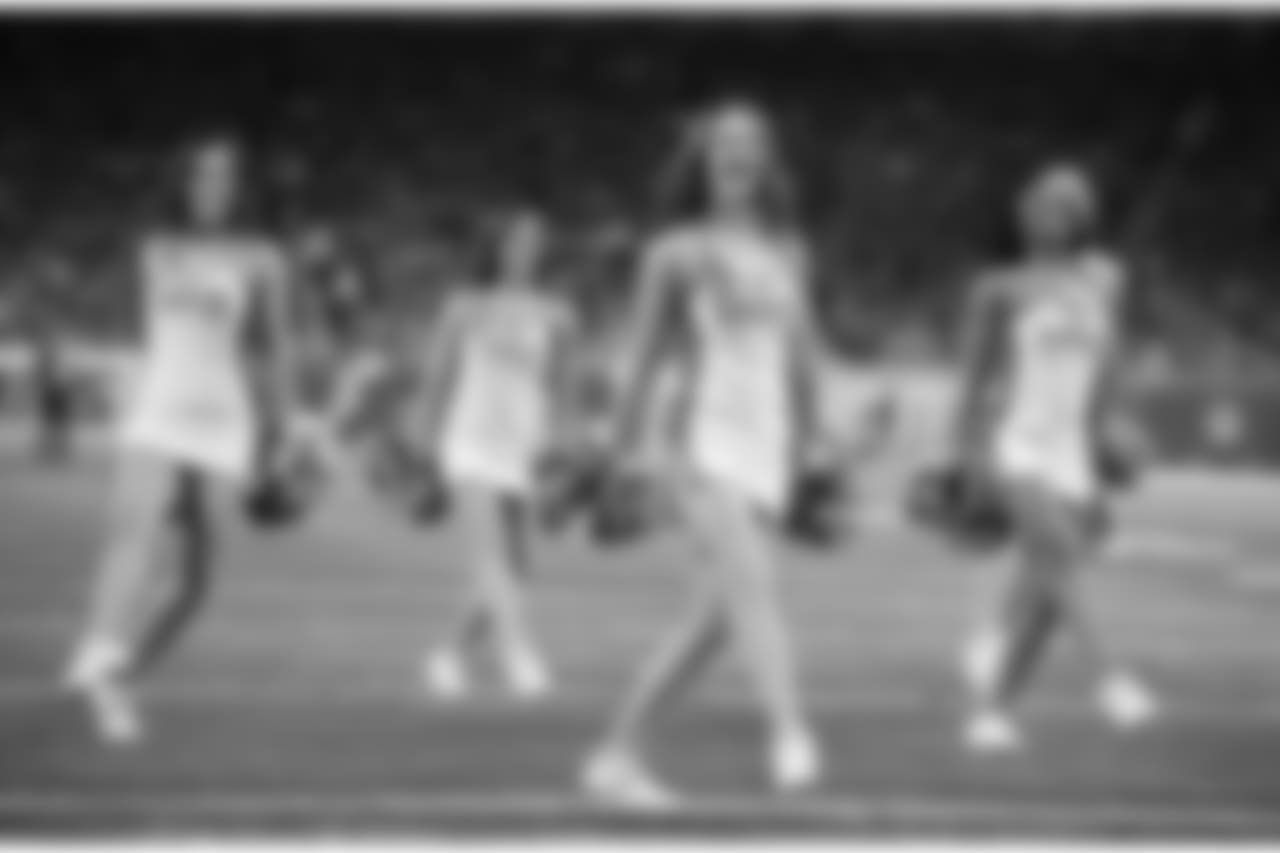 Detroit Lions cheerleaders during a NFL football game against the Carolina Panthers on Sunday, Nov. 18, 2018 in Detroit. (Detroit Lions via AP).
