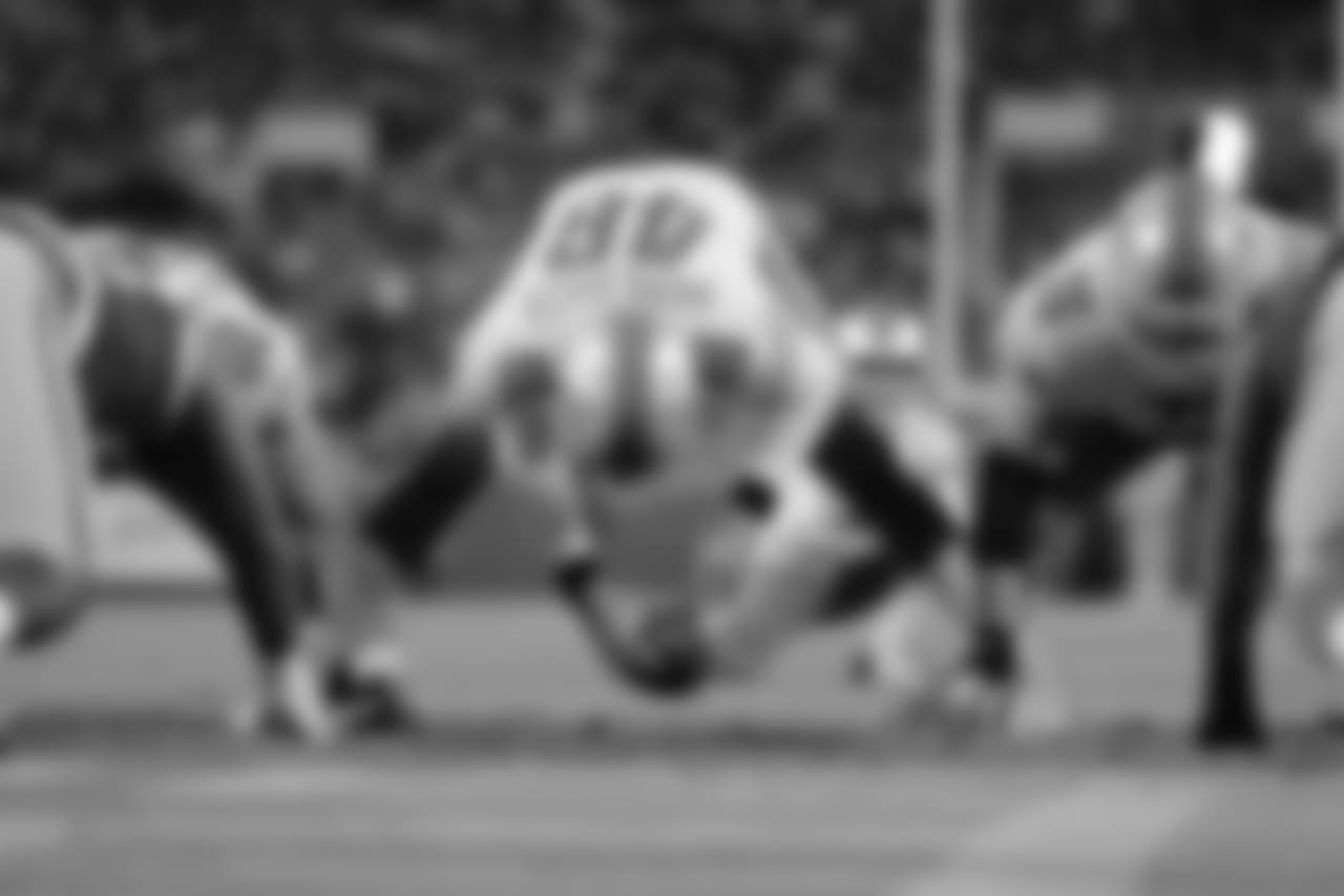 Detroit Lions long snapper Don Muhlbach (48) during a NFL football game against the Green Bay Packers on Monday Nov. 6, 2017 in Green Bay, Wis. (Detroit Lions via AP).