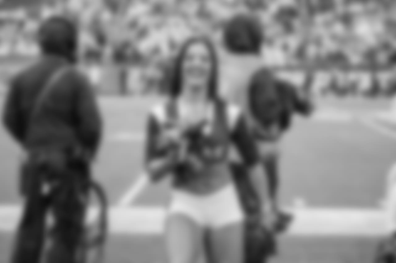 Detroit Lions cheerleader Mary during the Pro Bowl on Sunday, Jan. 27, 2019 in Orlando, Fla. (Detroit Lions via AP)
