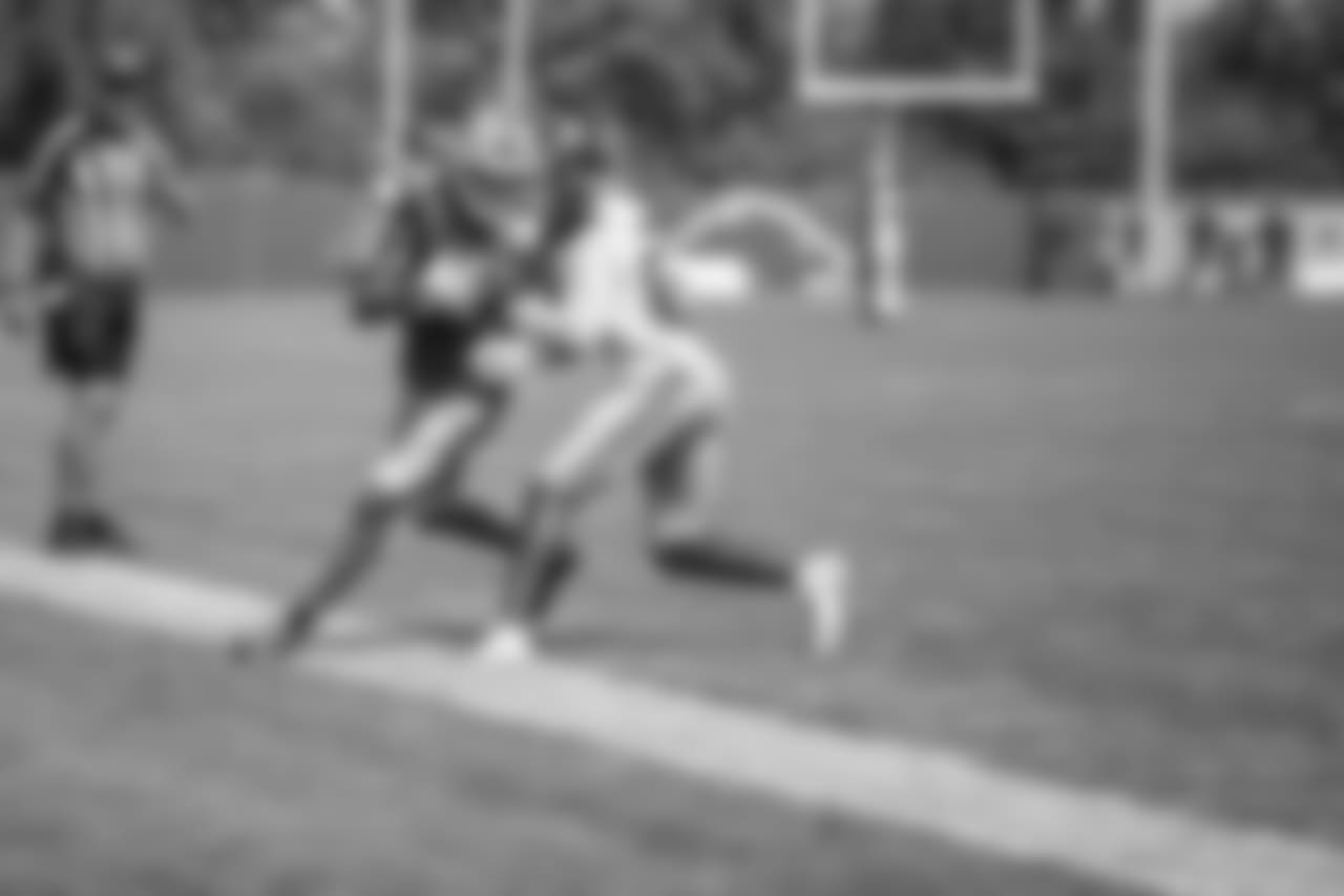 Detroit Lions wide receiver Marvin Jones Jr. (11) during training camp practice on Tuesday, Aug. 14, 2018 in Allen Park, Mich. (Detroit Lions via AP)