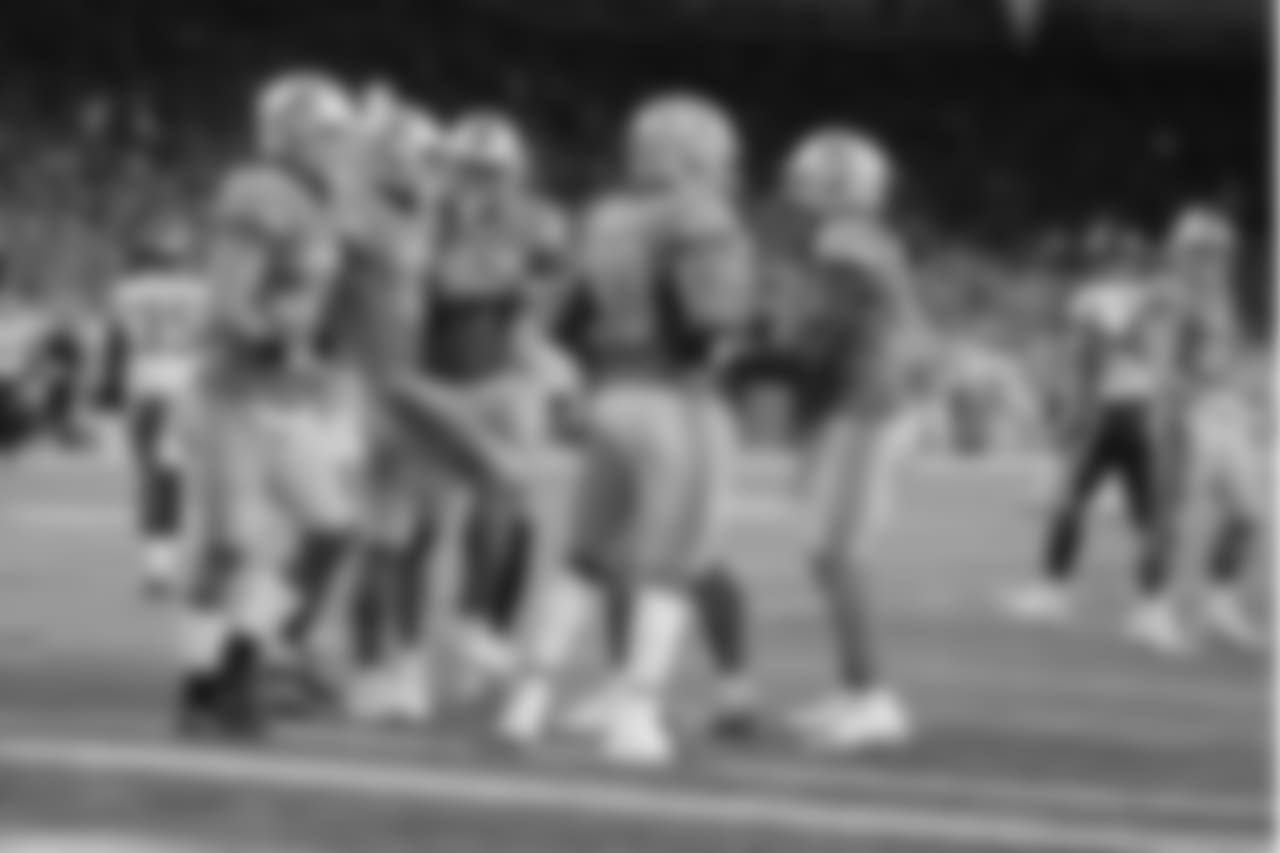 Detroit Lions special teams celebrates downing a punt at the 2-yard line during a NFL football game against the Minnesota Vikings on Sunday, Dec. 23, 2018 in Detroit. (Detroit Lions via AP).