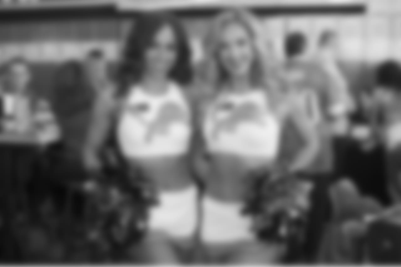 Detroit Lions Cheerleaders during a NFL football game between the Detroit Lions and the Los Angeles Rams on Sunday, Dec. 2, 2018 in Detroit. (Detroit Lions via AP).
