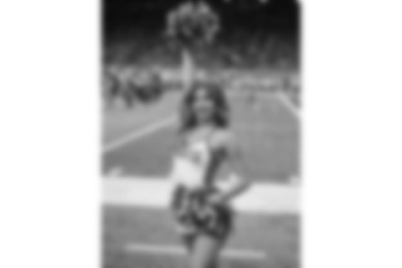 Detroit Lions cheerleaders during a NFL football game against the Carolina Panthers on Sunday, Nov. 18, 2018 in Detroit. (Detroit Lions via AP).