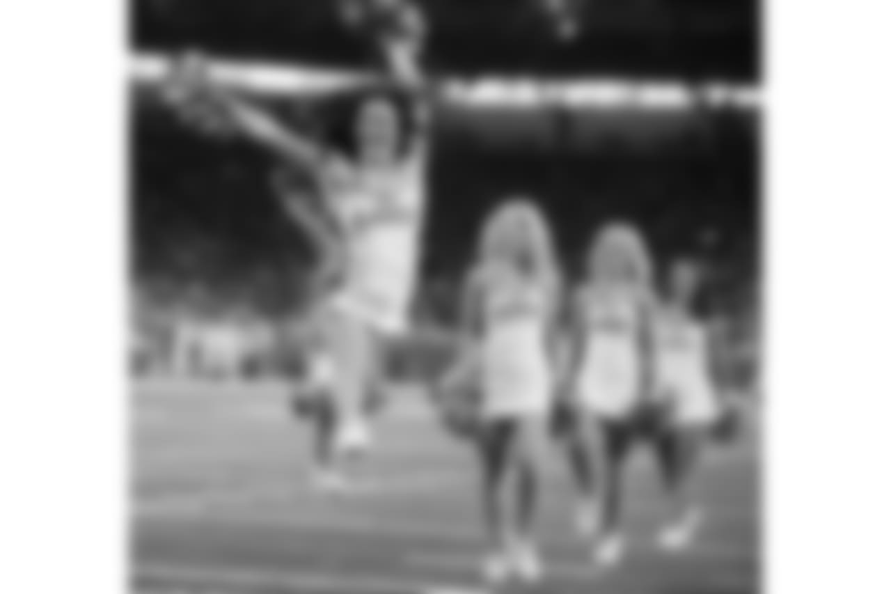 Detroit Lions cheerleaders during a NFL football game against the Carolina Panthers on Sunday, Nov. 18, 2018 in Detroit. (Detroit Lions via AP).