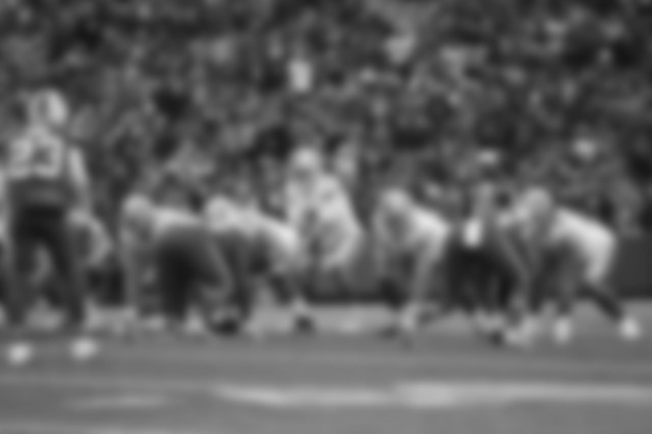 Detroit Lions quarterback Matthew Stafford (9) at the line of scrimmage during a NFL football game against the Buffalo Bills on Sunday, Dec. 16, 2018 in Orchard Park, N.Y. (Detroit Lions via AP).