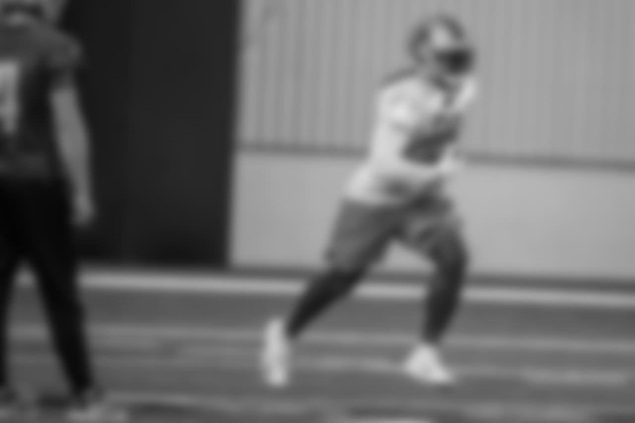Detroit Lions running back LeGarrette Blount (29) during practice at the Detroit Lions training facility on Thursday, Dec. 6, 2018 in Allen Park, Mich. (Detroit Lions via AP)