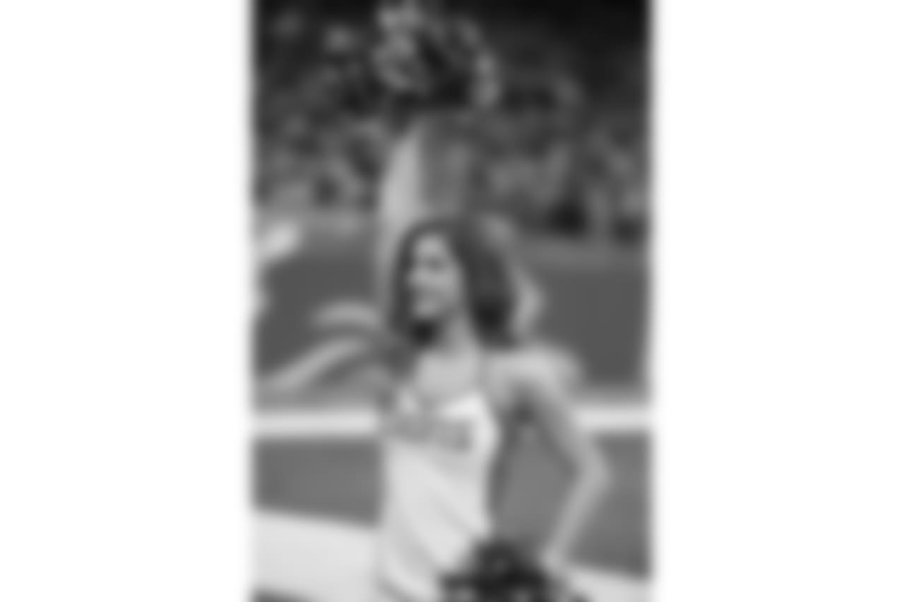 Detroit Lions cheerleaders during a NFL football game against the Carolina Panthers on Sunday, Nov. 18, 2018 in Detroit. (Detroit Lions via AP).