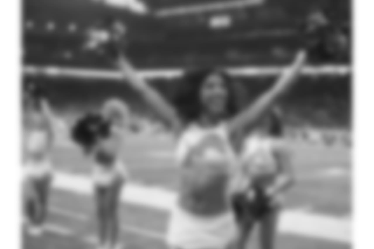 Detroit Lions Cheerleaders during a NFL football game between the Detroit Lions and the Los Angeles Rams on Sunday, Dec. 2, 2018 in Detroit. (Detroit Lions via AP).