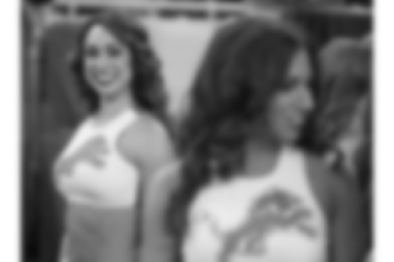 Detroit Lions Cheerleaders during a NFL football game between the Detroit Lions and the Los Angeles Rams on Sunday, Dec. 2, 2018 in Detroit. (Detroit Lions via AP).