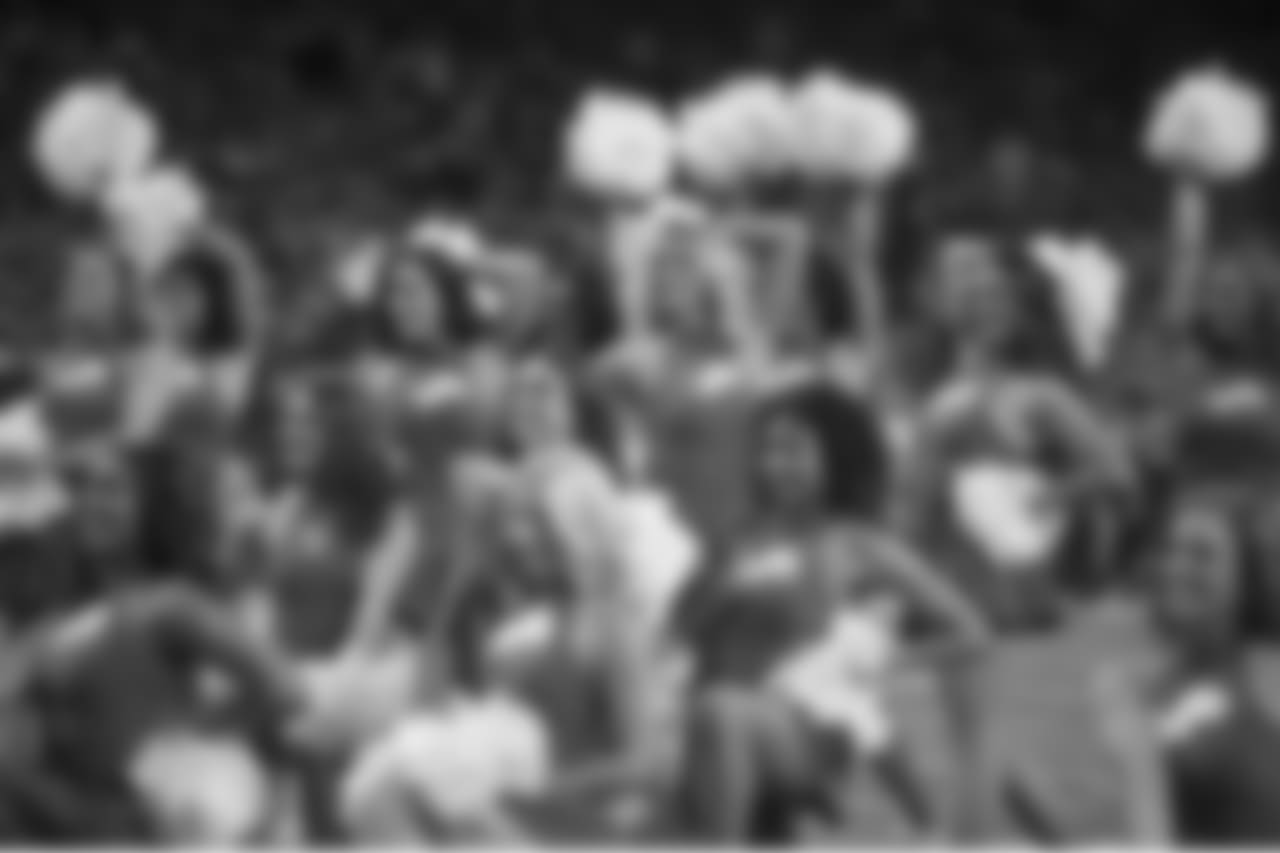 Detroit Lions Cheerleaders during a NFL football game between the Detroit Lions and the Chicago Bears on Thursday, Nov. 22, 2018 in Detroit. (Detroit Lions via AP).