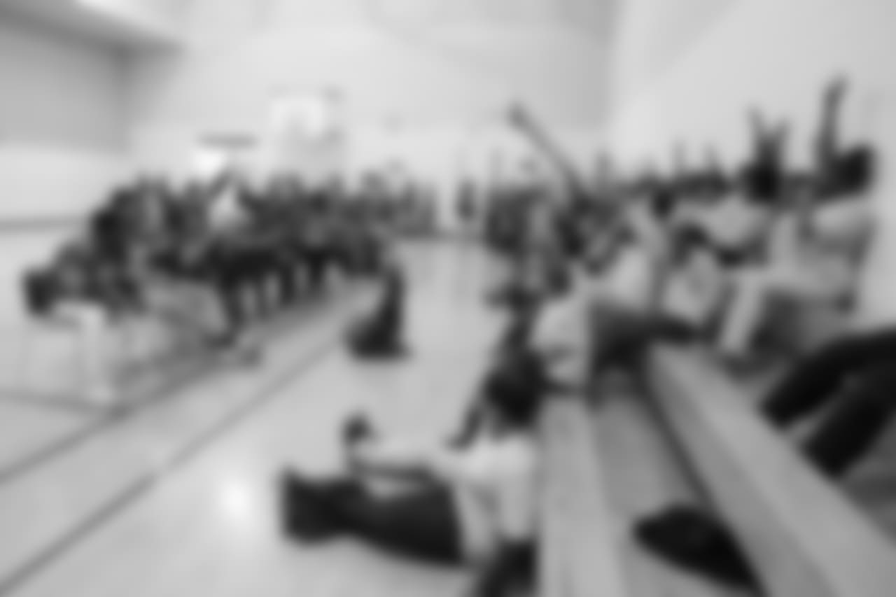 Detroit Lions players and cheerleaders at a real players don't bully assembly with Playworks at Hutchinson Elementary School on Tuesday, Oct. 22, 2018 in Detroit.