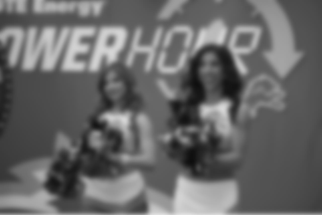 Detroit Lions Cheerleaders during a NFL football game between the Detroit Lions and the Los Angeles Rams on Sunday, Dec. 2, 2018 in Detroit. (Detroit Lions via AP).