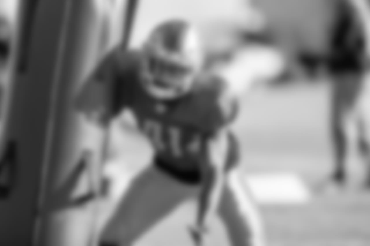 Detroit Lions safety David Jones (41) during practice at the Detroit Lions training facility on Wednesday, Dec. 19, 2018 in Allen Park, Mich. (Detroit Lions via AP)