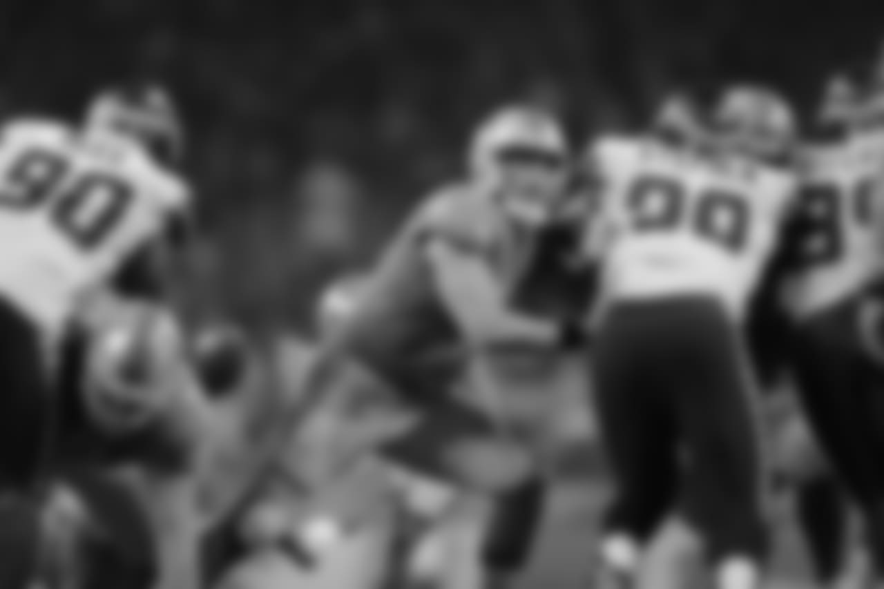 Detroit Lions long snapper Don Muhlbach (48) during a NFL football game against the Seattle Seahawks on Sunday, Oct. 28, 2018 in Detroit. (Detroit Lions via AP).