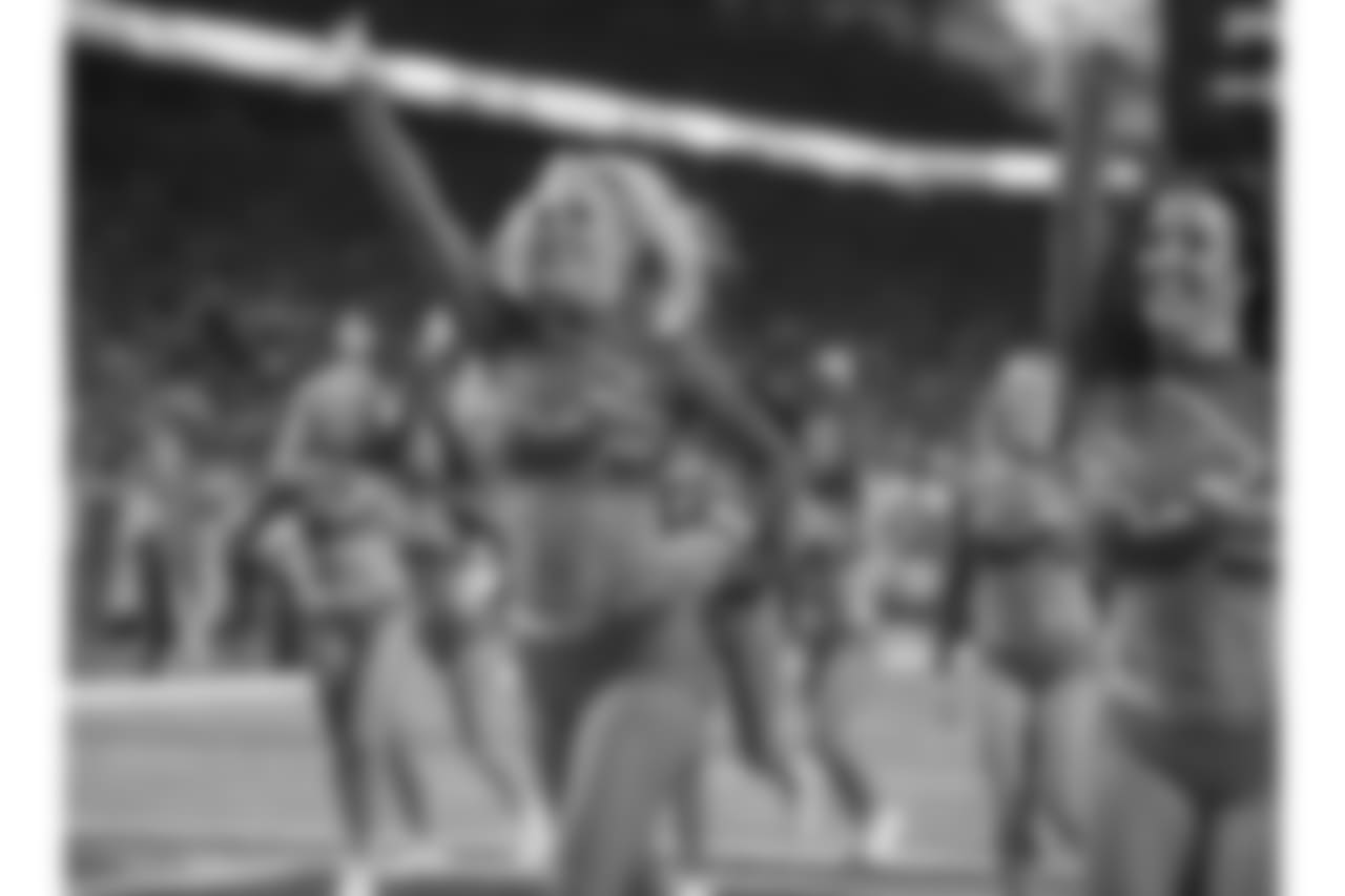 Detroit Lions Cheerleaders during a NFL football game between the Detroit Lions and the Chicago Bears on Thursday, Nov. 22, 2018 in Detroit. (Detroit Lions via AP).