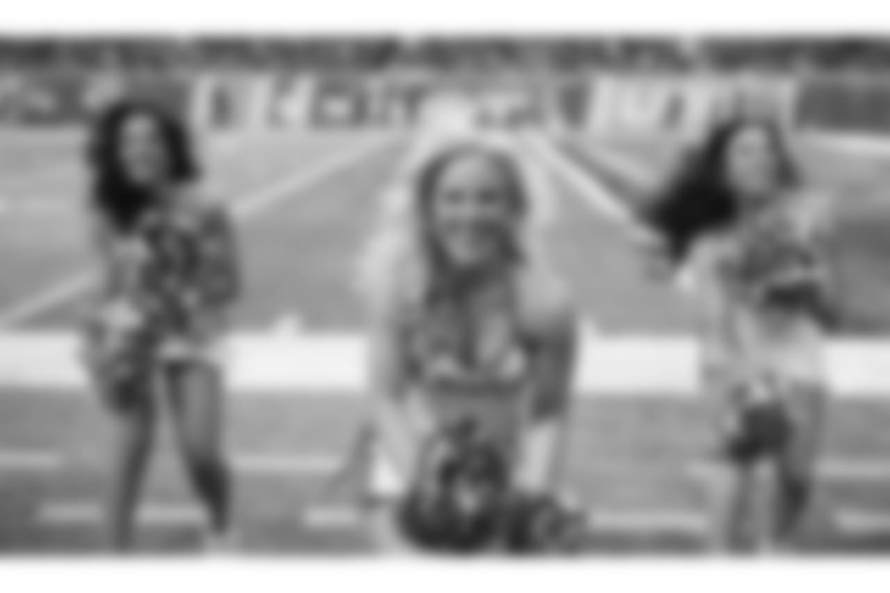 Detroit Lions cheerleaders during a NFL football game against the Carolina Panthers on Sunday, Nov. 18, 2018 in Detroit. (Detroit Lions via AP).