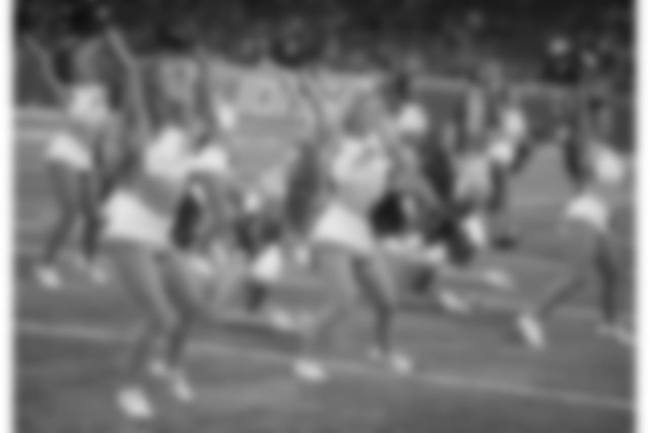 Detroit Lions Cheerleaders during a NFL football game between the Detroit Lions and the Los Angeles Rams on Sunday, Dec. 2, 2018 in Detroit. (Detroit Lions via AP).