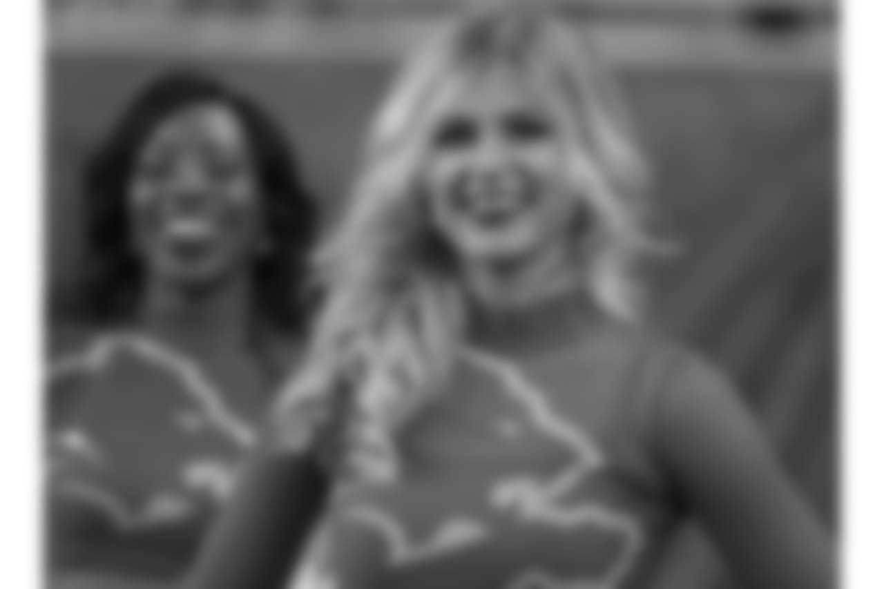 Detroit Lions Cheerleaders during a NFL football game between the Detroit Lions and the Chicago Bears on Thursday, Nov. 22, 2018 in Detroit. (Detroit Lions via AP).