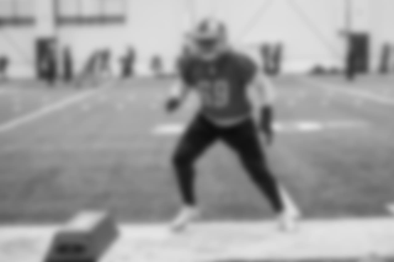 Detroit Lions Jonathan Wynn (69) during practice at the Detroit Lions training facility on Thursday, Dec. 20, 2018 in Allen Park, Mich. (Detroit Lions via AP)