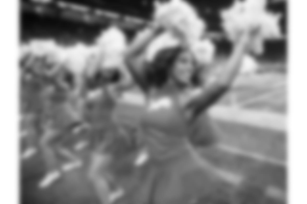 Detroit Lions Cheerleaders during a NFL football game between the Detroit Lions and the Chicago Bears on Thursday, Nov. 22, 2018 in Detroit. (Detroit Lions via AP).